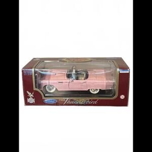 1955 Ford Thunderbird Diecast Model - Pink 1:18 Scale (SR508)